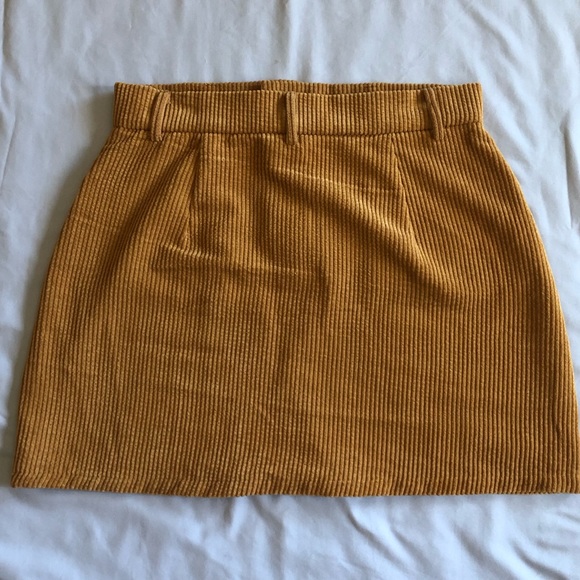 Women's | SHEIN | Buttoned Front Cord Skirt - Picture 3 of 5